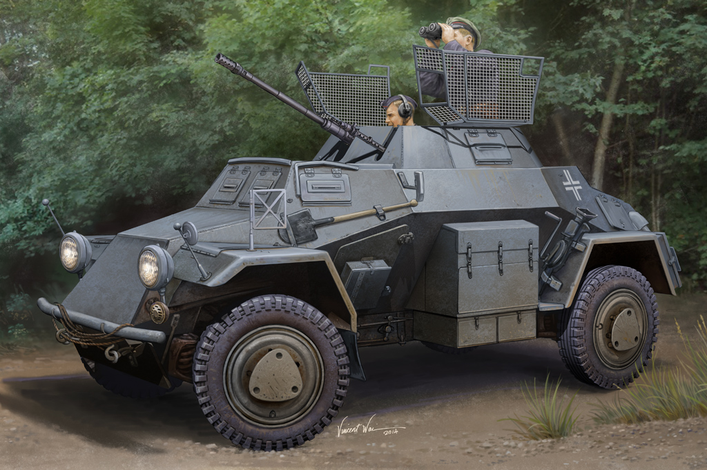 83815  техника и вооружение БТР German Sd.Kfz.222 Leichter Panzerspahwagen (1st Series)  (1:35)