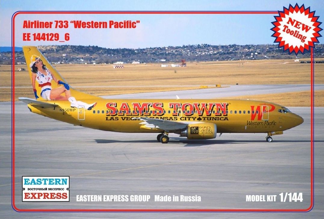 144129-6  авиация  Airliner 733 Western Pasific (1:144)