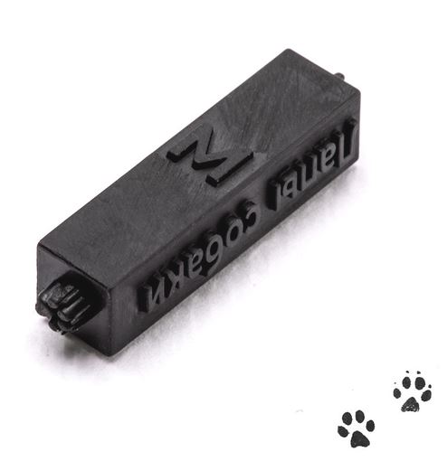 T-068  материалы для диорам  Штамп Лапы собаки, размер M  (1:35)