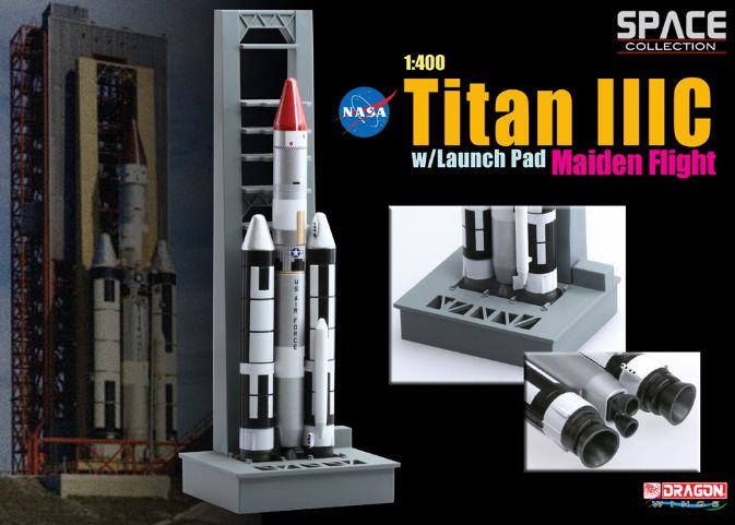 56341  космос  Titan IIIC w/Launch Pad Maiden Flight  (1:400)
