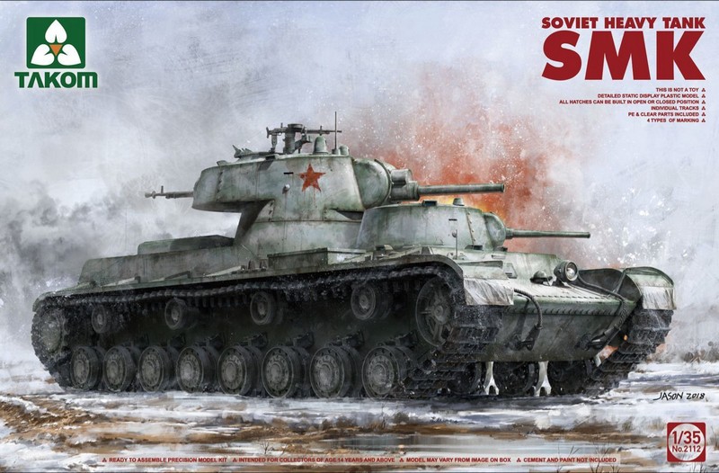 2112  техника и вооружение  Soviet Heavy Tank SMK  (1:35)