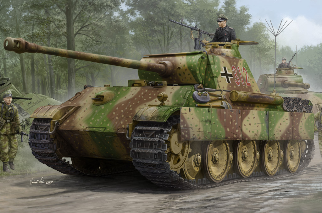 84551  техника и вооружение  German Sd.Kfz.171 Panther Ausf.G - Early Version   (1:35)