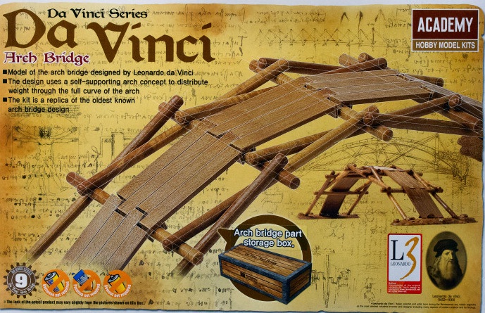 18153  техника и вооружение  Арочный мост Леонардо да Винчи