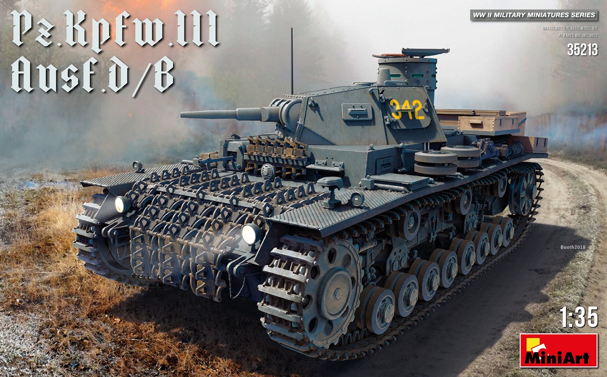 35213  техника и вооружение  Pz.Kpfw.III Ausf. D/B  (1:35)