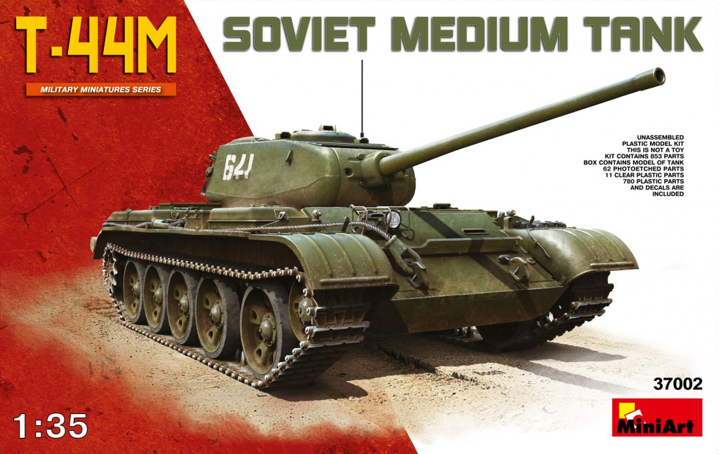 37002  техника и вооружение  T-44M SOVIET MEDIUM TANK  (1:35)