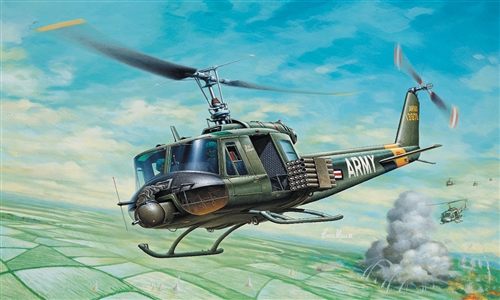 0040  авиация  UH-1B HUEY (1:72)
