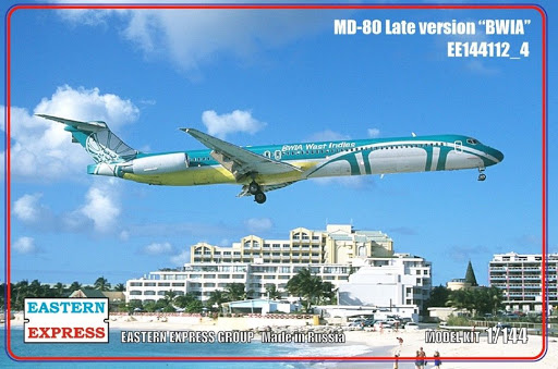 144112-4  авиация  MD-80 Late version BWIA (1:144)