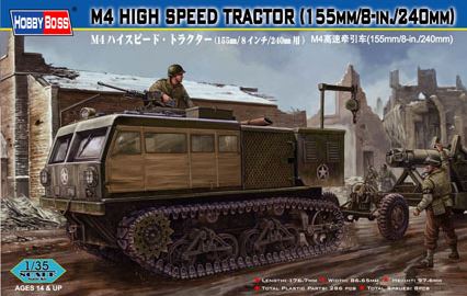 82408  техника и вооружение  тягач M4 High Speed Tractor 155mm/8in/240mm (1:35)