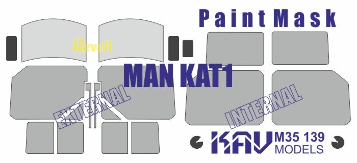 KAV M35 139  инструменты для работы с краской  MAN KAT1 (Revell)  (1:35)