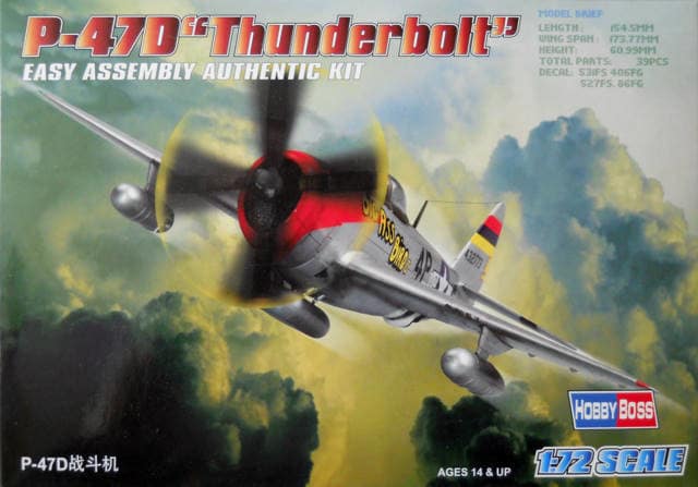 80257  авиация  P-47D "Thunderbolt"  (1:72)