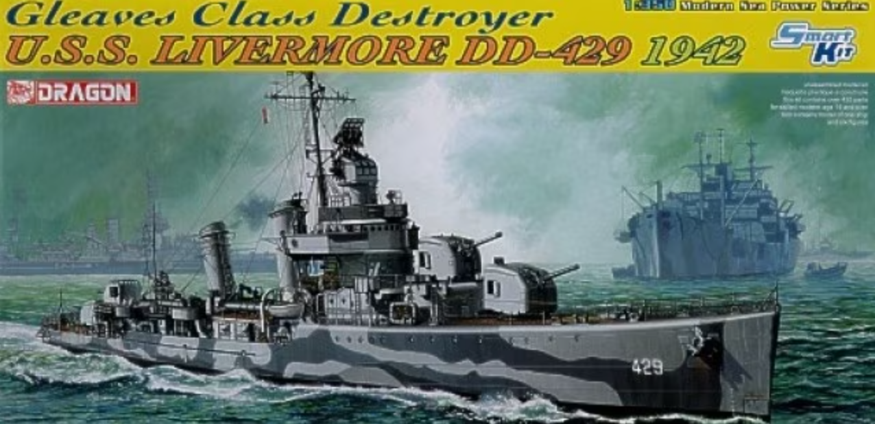 1027  флот  USS Livermore DD-429  (1:350)