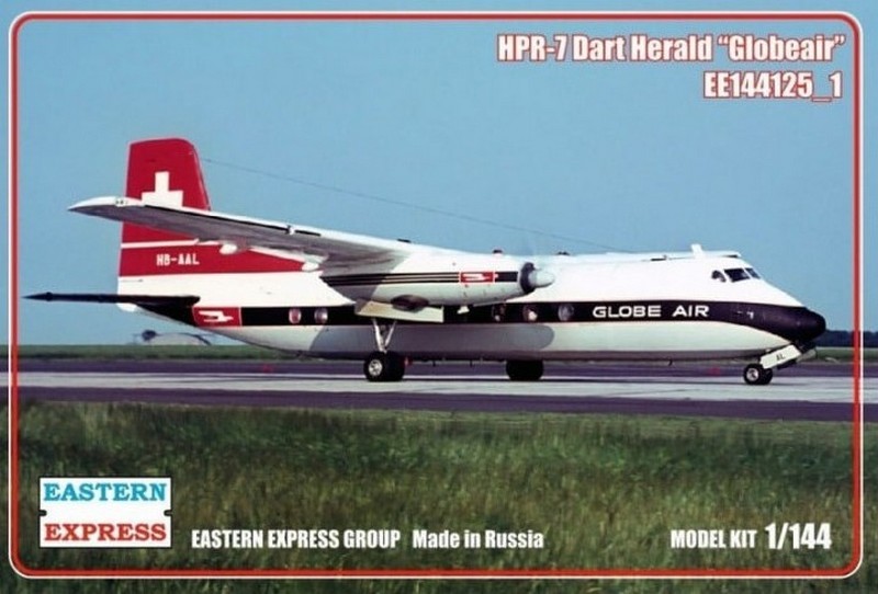 144125-1  авиация  HPR-7 Dart Herald "Globeair" (1:144)