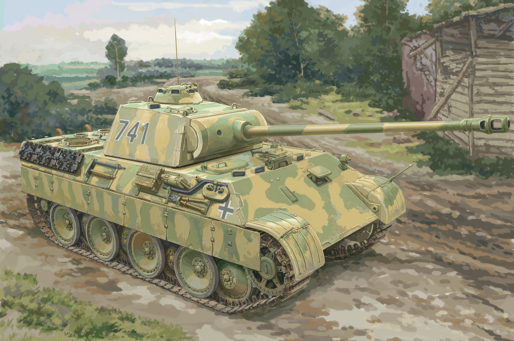 84830  техника и вооружение  German Sd.Kfz.171 Pz.Kpfw.Ausf A  (1:48)