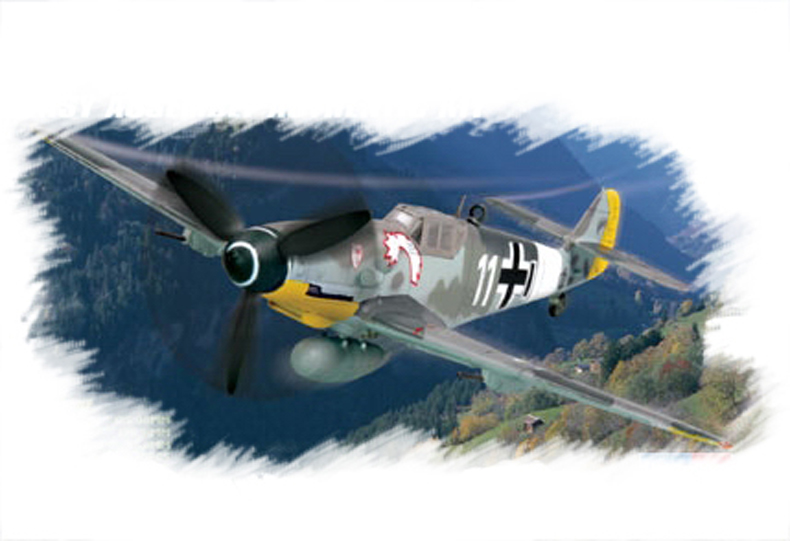 80225  авиация  Bf109G-6 (early)  (1:72)