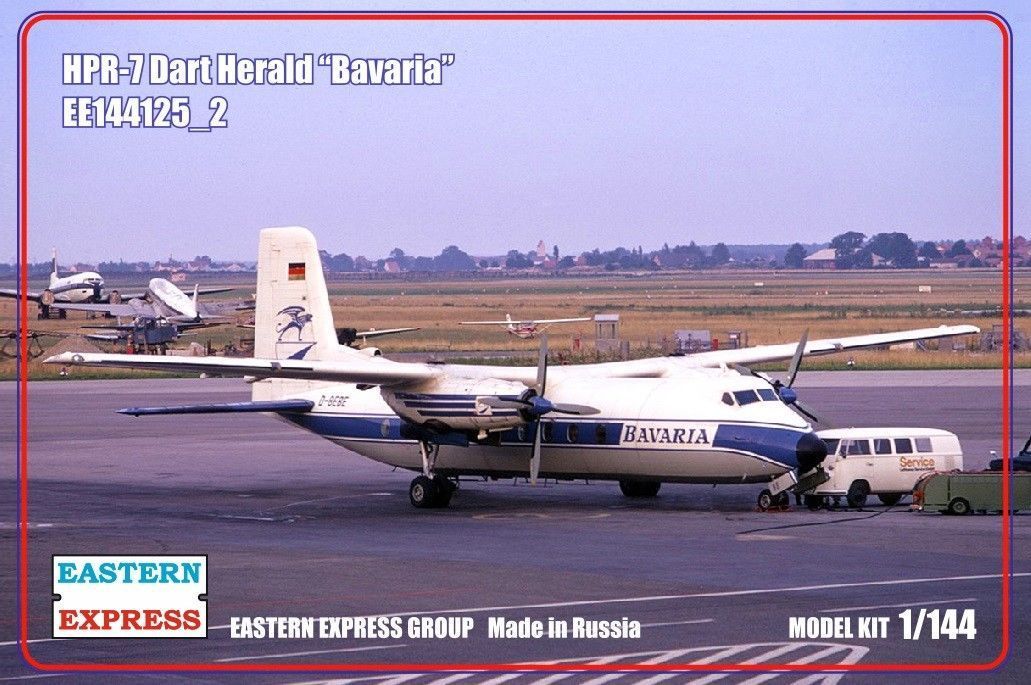 144125-2  авиация  HPR-7 Dart Herald "Bavaria" (1:144)