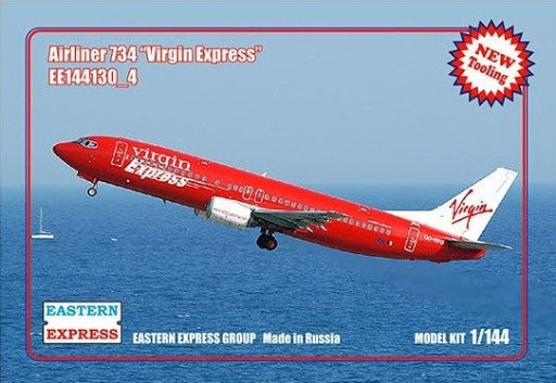 144130-4  авиация  Airliner 734 Virgin Express (1:144)