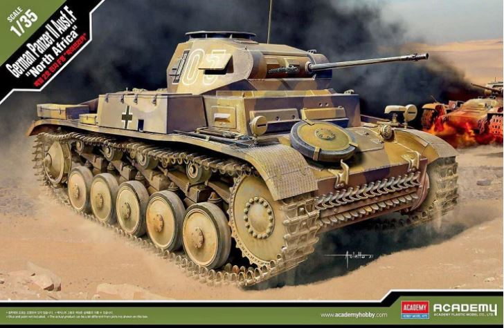 13535  техника и вооружение  Panzer II Ausf. F North Africa  (1:35)