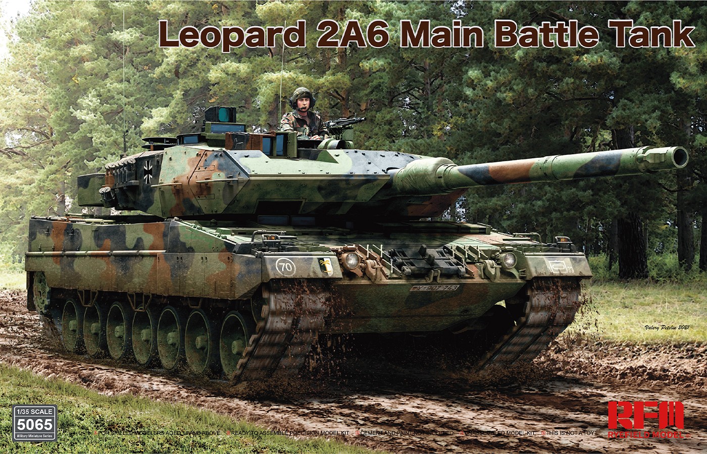 RM-5065  техника и вооружение  Leopard 2A6 Main Battle Tank  (1:35)