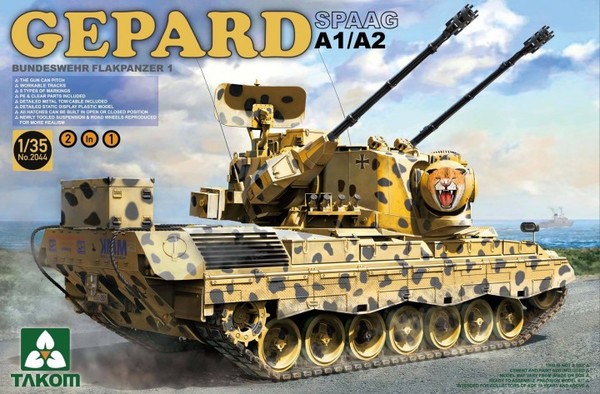 2044  техника и вооружение  ЗСУ  Gepard SPAAG A1/A2  (1:35)