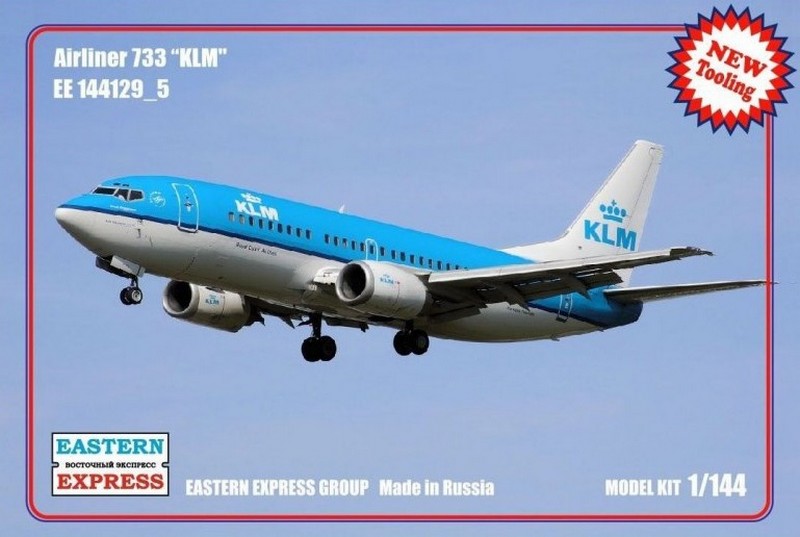 144129-5  авиация  Airliner 733 KLM (1:144)