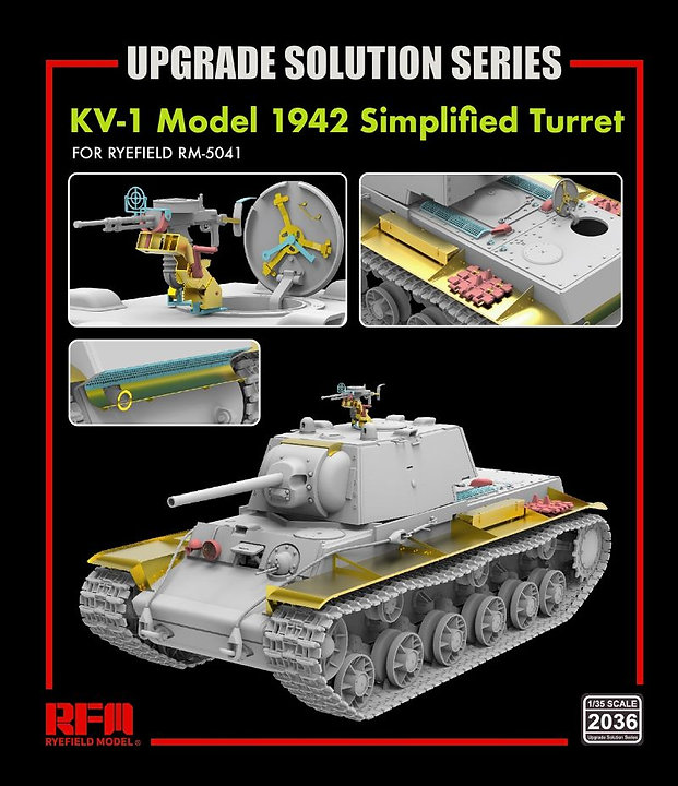 RM-2036  фототравление  KV-1 Model 1942 UPGRADE SOLUTION SERIES for RM-5041  (1:35)