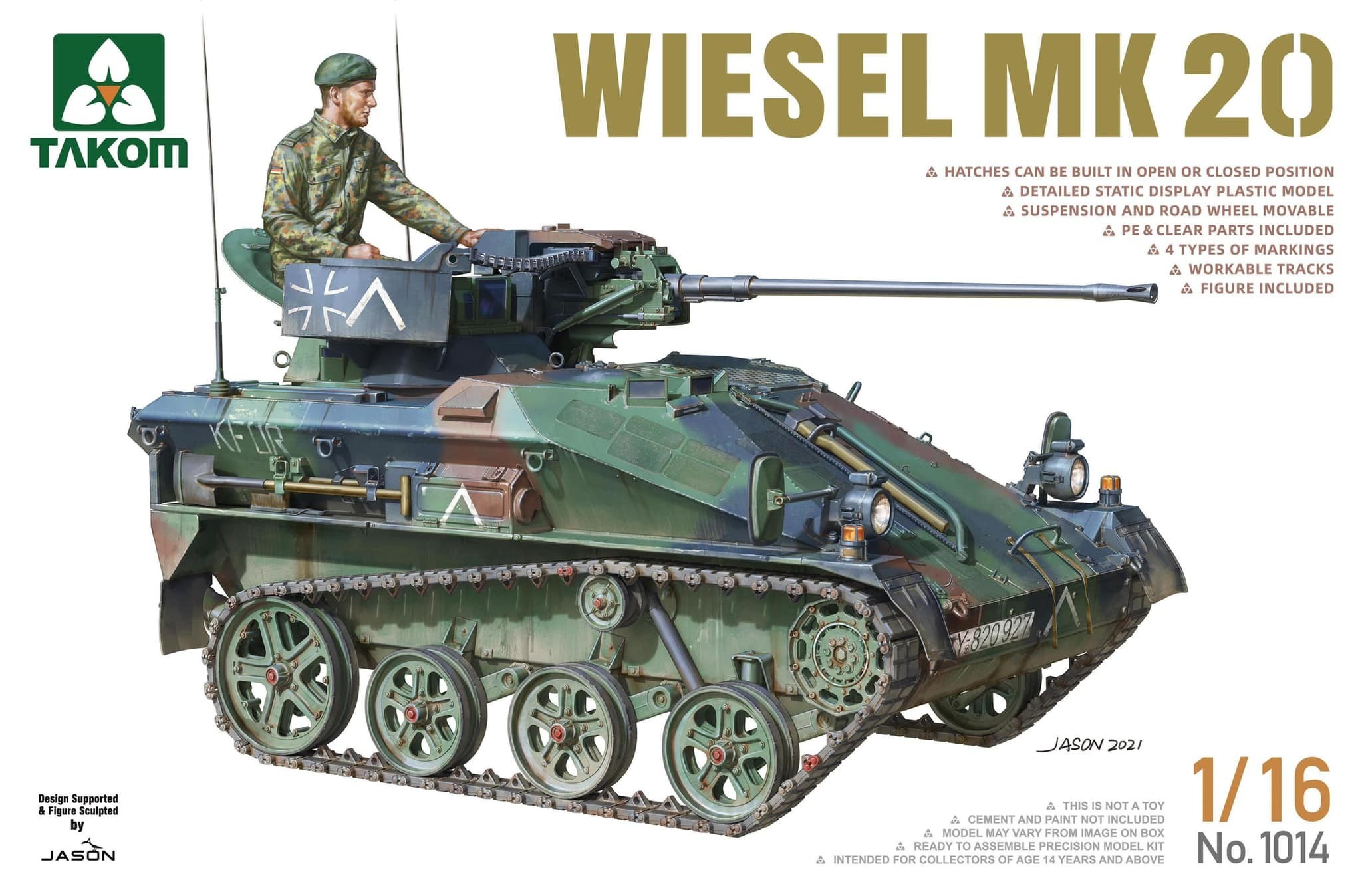 1014  техника и вооружение  Wiesel MK 20  (1:16)