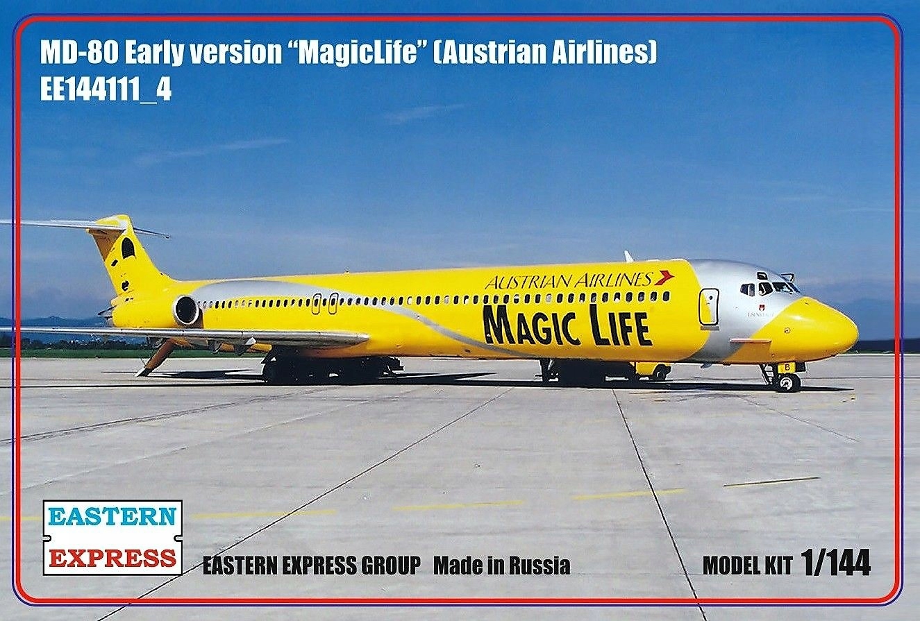144111-4  авиация  MD-80 Early version "MagicLife" (australian airlines) (1:144)