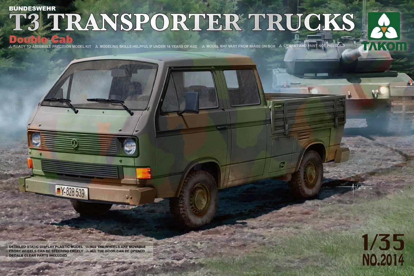 2014  автомобили и мотоциклы  T3 TRANSPORTER TRUCKS  (1:35)