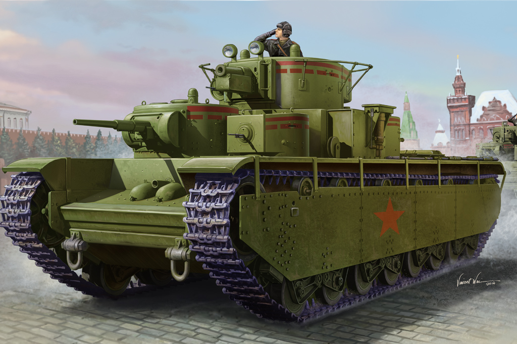 83841  техника и вооружение  Soviet T-35 Heavy Tank - Early  (1:35)