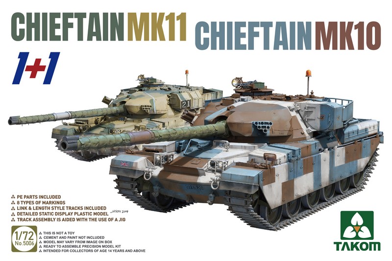 5006  техника и вооружение  Chieftain MK 10 & Chieftain MK 11 (1+1)  (1:72)