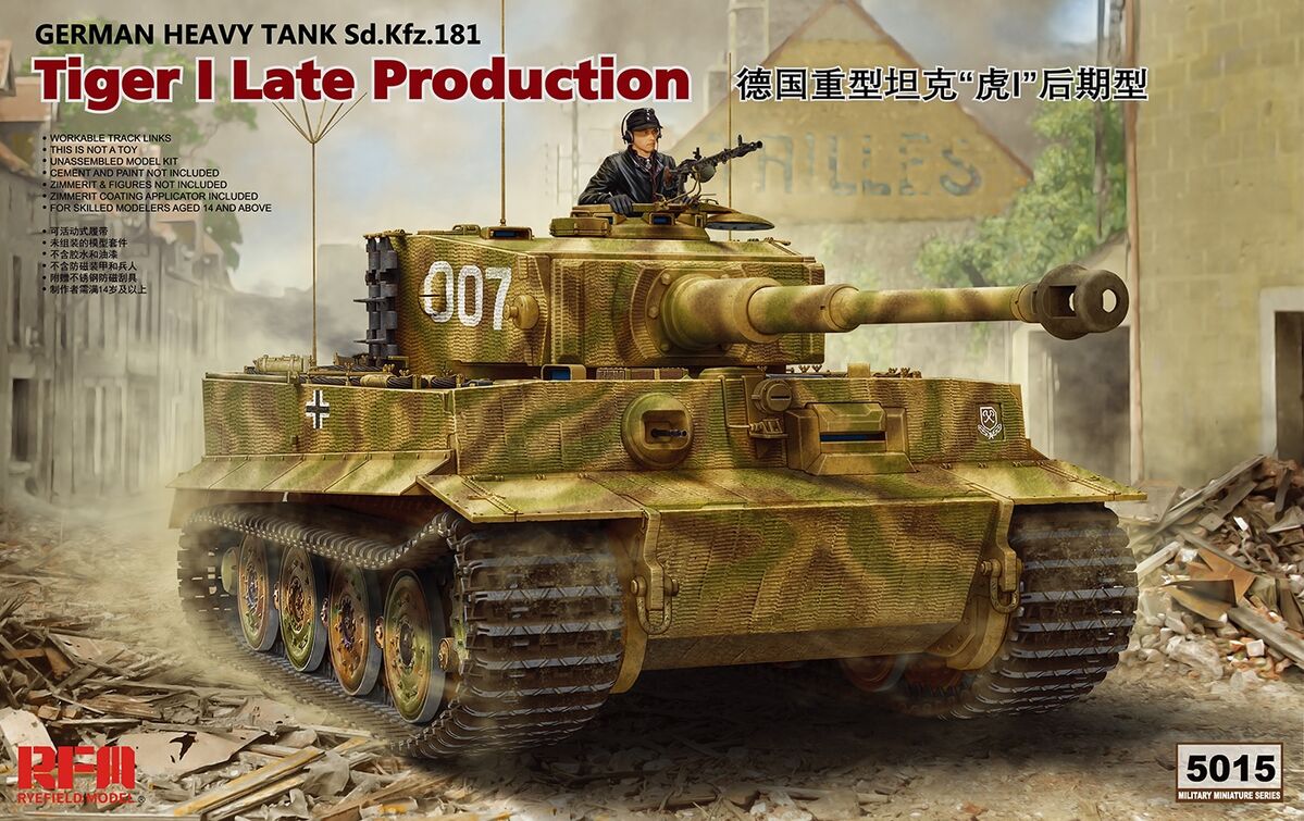 RM-5015  техника и вооружение  Pz.Kpfw.VI Ausf.E Sd.Kfz.181 Tiger I Late Production  (1:35)