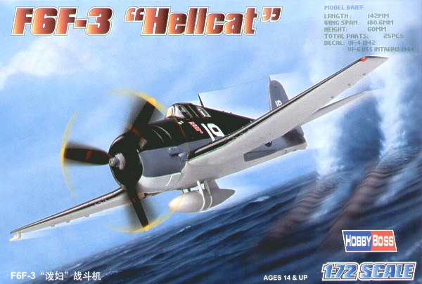 80256  авиация  F6F-3 "Hellcat"  (1:72)