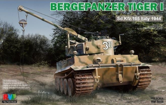 RM-5008  техника и вооружение  Bergepanzer Tiger I Sd.Kfz.185 Italy 1944  (1:35)