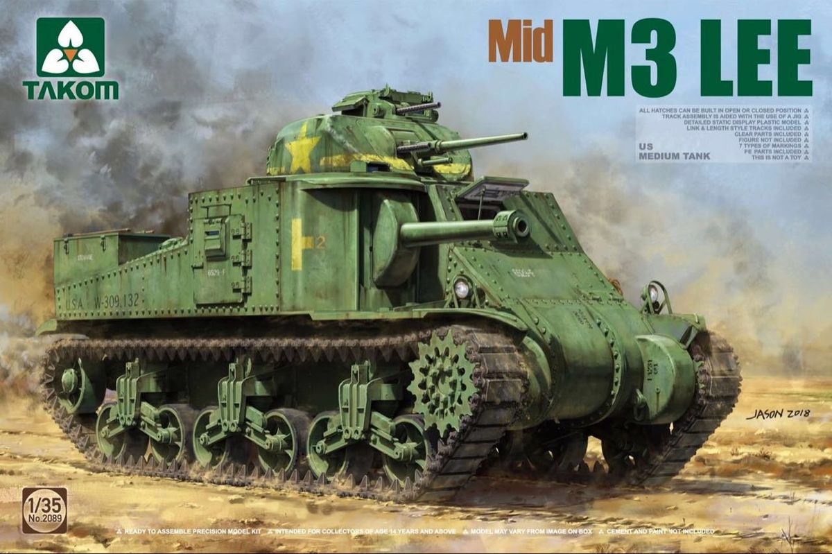 2089  техника и вооружение  M3 Lee (Mid)  (1:35)