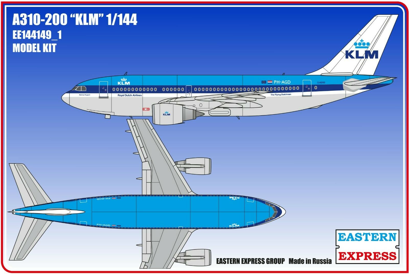 144149_1  авиация  А310-200 KLM (1:144)