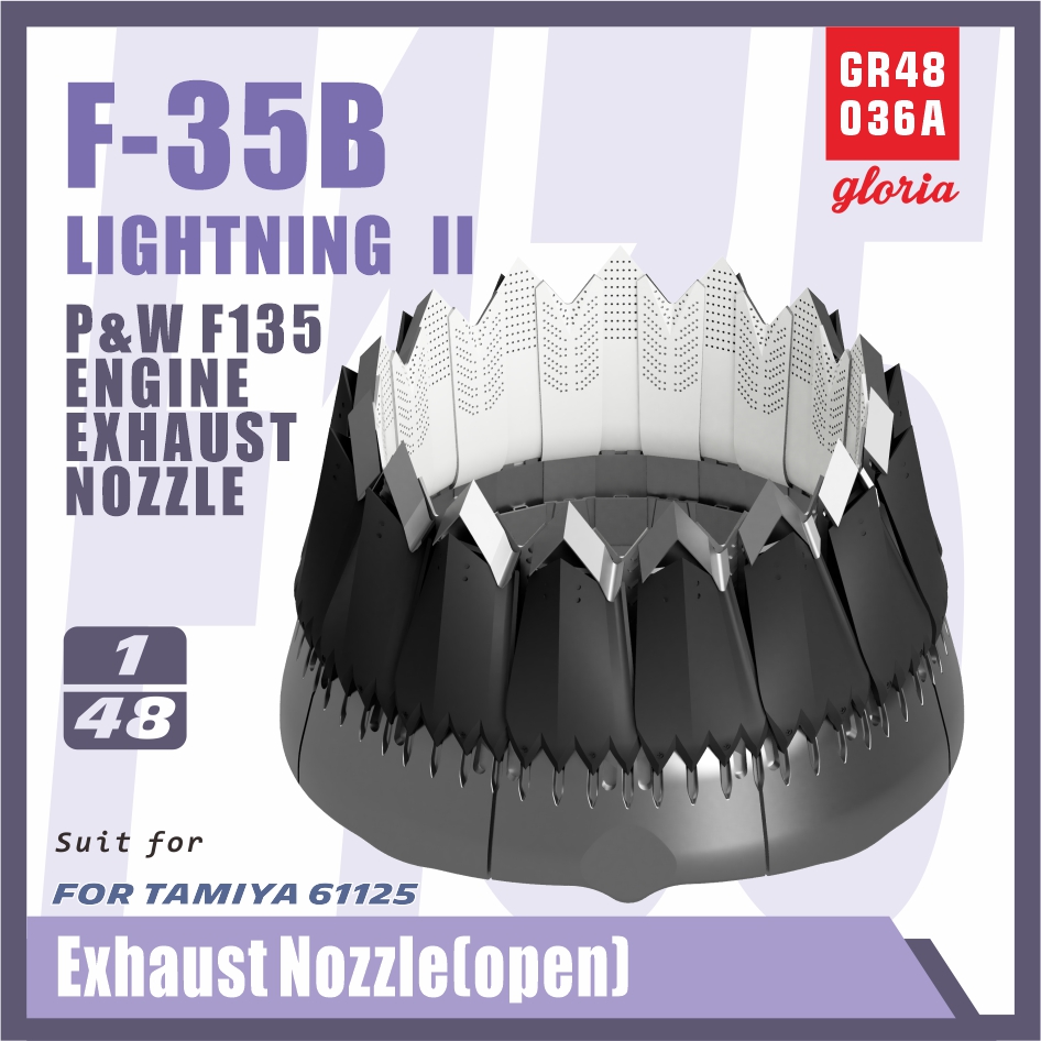 GR48036A  дополнения из смолы  F-35B Exhaust Nozzle(OPEN)  (1:48)