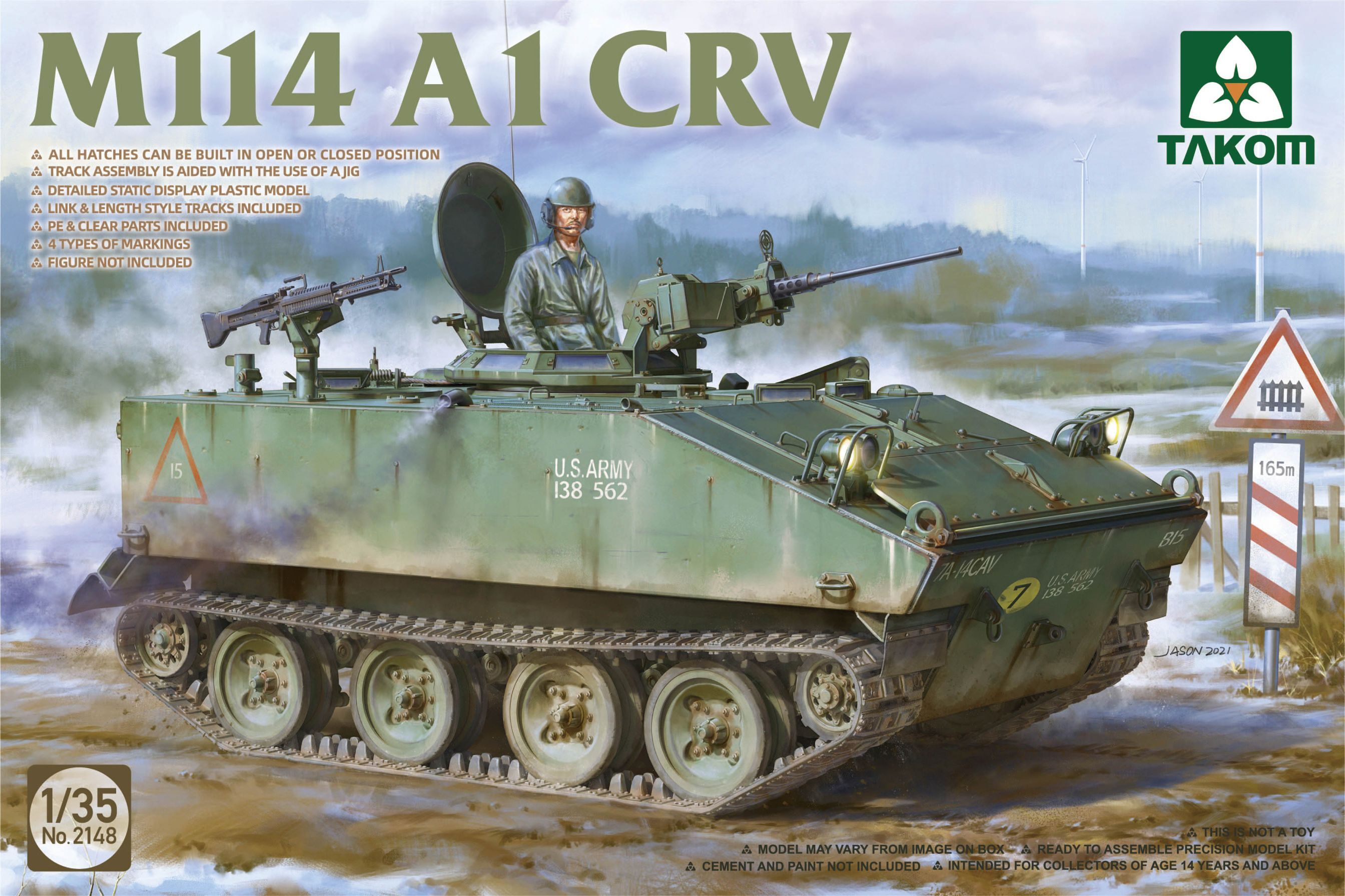 2148  техника и вооружение  M114 A1 CRV  (1:35)