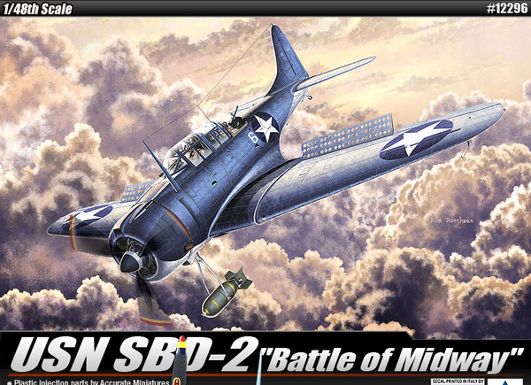 12296  авиация  USN SBD-2 Dauntless "Midway" (1:48)