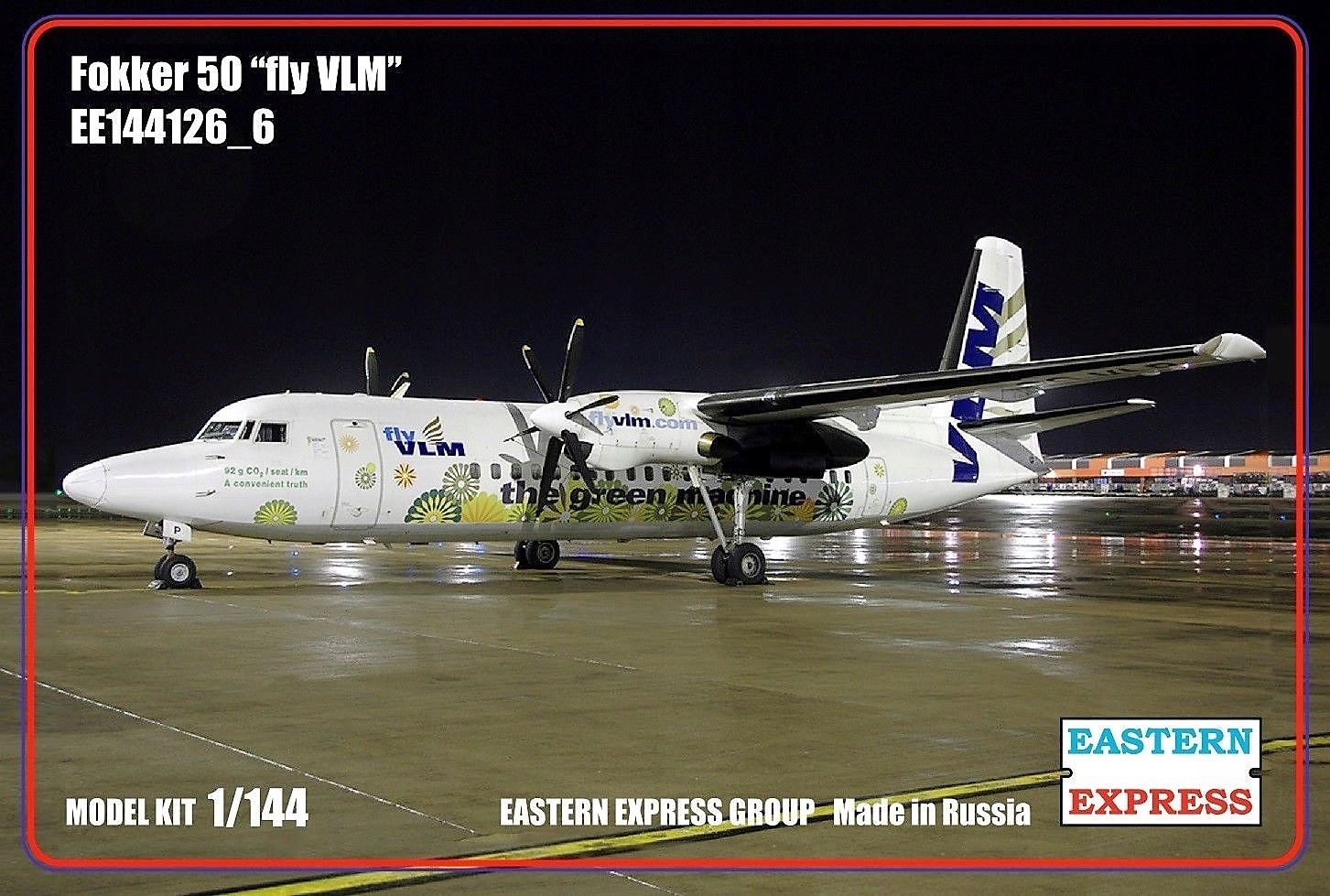 144126_6  авиация  Fokker 50 "Fly VLM" (1:144)