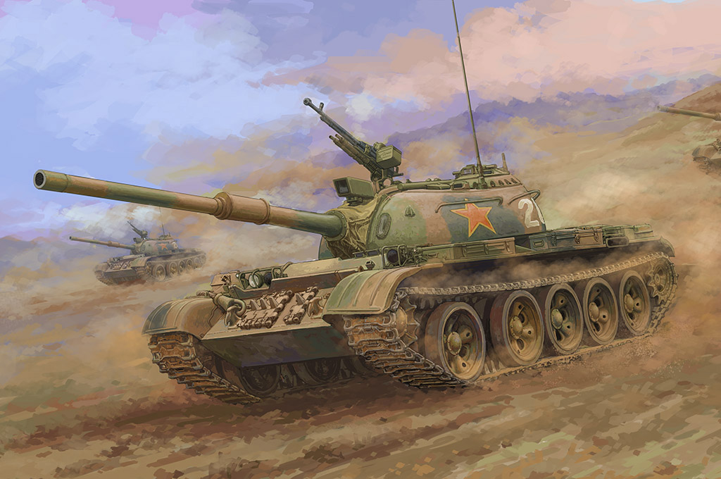 84540  техника и вооружение  PLA Type-59-2 Medium Tank  (1:35)