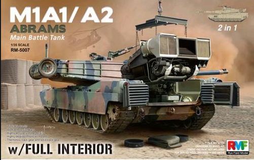 RM-5007  техника и вооружение  M1A1/M1A2 ABRAMS w/Full interior  (1:35)