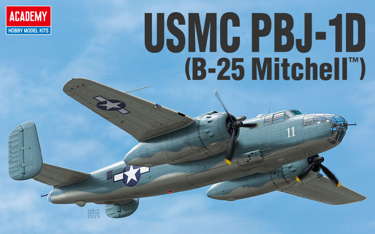 12334  авиация  USMC PBJ-1D (B-25 Mitchell)  (1:48)