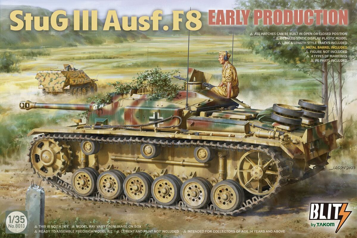 8013  техника и вооружение  Stug III Ausf.F8 Early Production  (1:35)