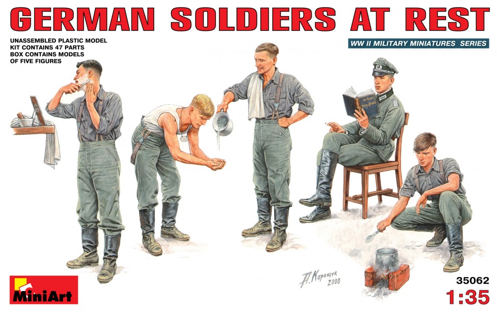35062  фигуры  GERMAN SOLDIERS AT REST  (1:35)