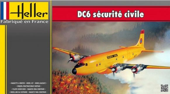 80330  авиация  DC6 Securite Civile  (1:72)