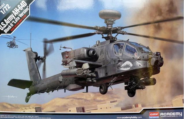 12551  авиация  US Army AH-64D Block II  (1:72)