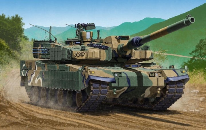13511  техника и вооружение  R.O.K. ARMY K2 "Black Panther"  (1:35)