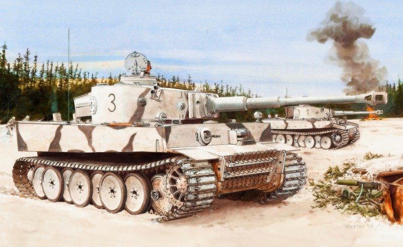 6600  техника и вооружение  Tiger I Initial Production s.Pz.Abt.502 Leningrad Region 1942/43  (1:35)