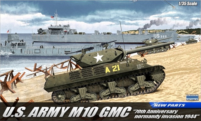 13288  техника и вооружение  САУ  US ARMY M10 GMC "Anniv.70 Normandy Invasion 1944"  (1:35)