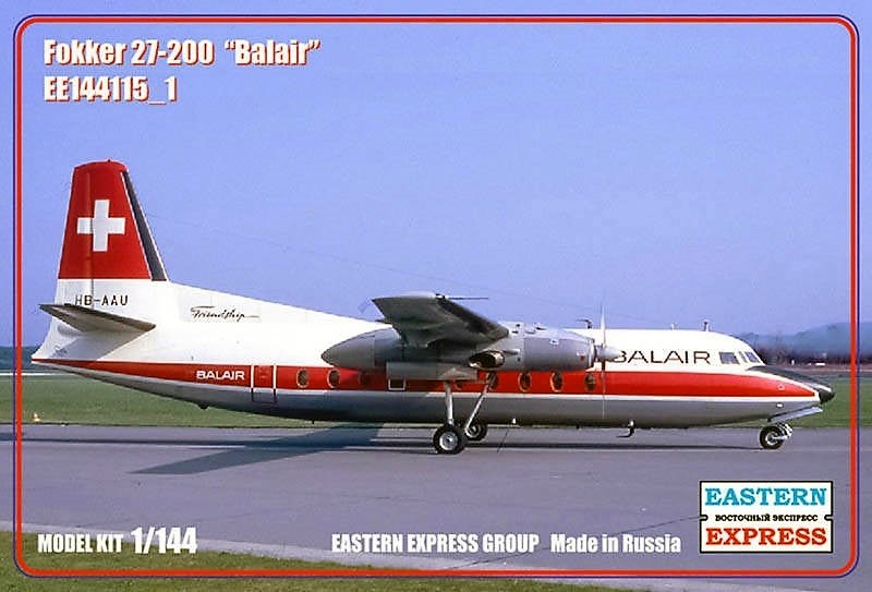 144115-1  авиация  Fokker F-27-200 Balair (1:144)